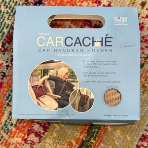 Car Caché Tan Car Handbag Holder